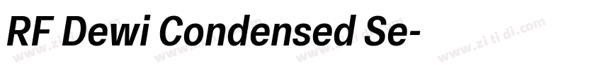 RF Dewi Condensed Se字体转换